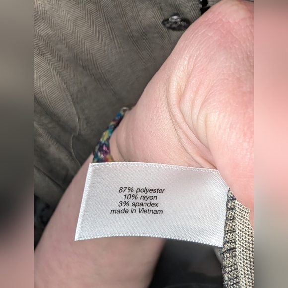 Lane Bryant Women's Brown Herringbone Military Style Blazer 22 EUC - Picture 4 of 6